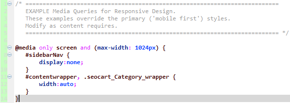 CSS3 Media Query example for Responsive Design