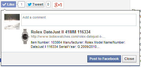 Facebook Share with Open Graph data