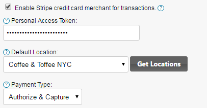 Enable square credit card processing for your website